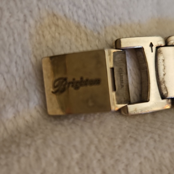 Vtg BRIGHTON 1990s Turin Silver and Gold Two-Tone Watch